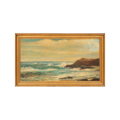 JESÚS LÓPEZ APELLÁNIZ   (Vitoria, Alava 1897-1969)  &quot;Costa vasca; Marina&quot;  Firmado: Jesús Apellaniz 1966 