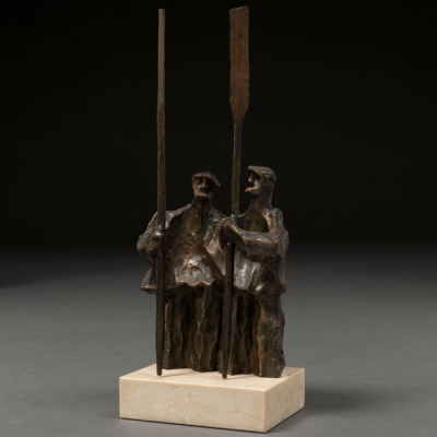 &quot;Remeros&quot; Escultura realizada en bronce  TOMÁS MURUA (Zarauz, 1928 - 2016)