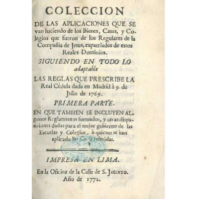 Colección... Regulares de la Compañía de Jesús