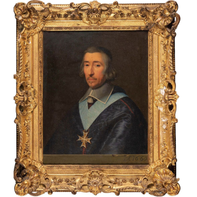PHILIPPE DE CHAMPAIGNE (Bruselas, 1602 &ndash; Par&iacute;s, 1674) "Retrato de Hardouin de Beaumont de P&eacute;r&eacute;fixe" (1660).  