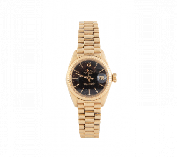 Reloj de pulsera ROLEX lady Datejust president en oro amarillo de 18K