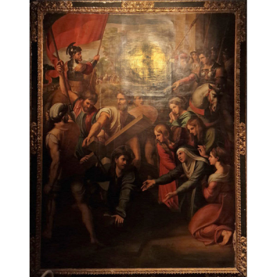 &quot;El Pasmo de Sicilia&quot;, Monumental Gran Cristo Camino al Calvario, escuela italiana de los siglos XVIII - XIX.