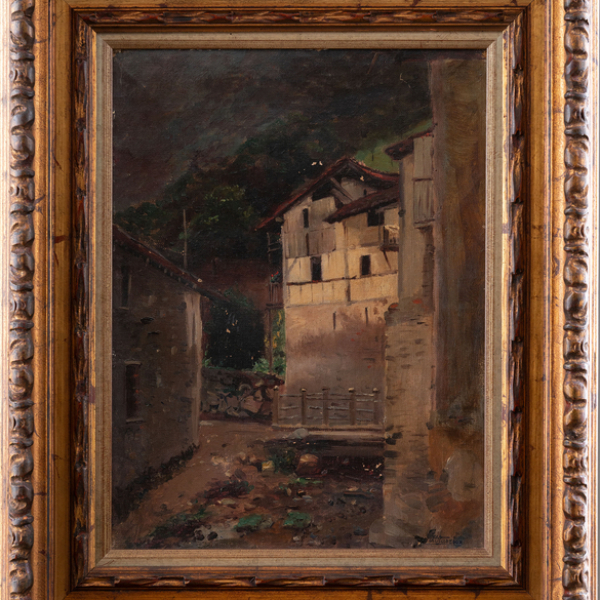 "Paisaje" Autoría: JUAN ITURRIOZ(San Sebastián, 1861-1950)