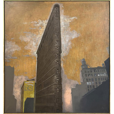 Jorge Castillo. (1933)  &quot;Flatiron II (1988)&quot;. Acrílico sobre lienzo. 