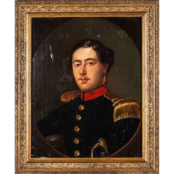 Escuela española S.XIX  "Retrato de militar" 