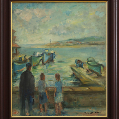 &quot;Vista de Fuenterrabía&quot;  BERNARDINO BIENABE ARTIA (Irún, 1899- 1987) 