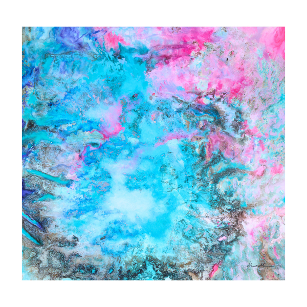 Elba Schwerdt (Bahía Blanca, Argentina, 1956) Sin título. Técnica mixta sobre tela. Firmado.