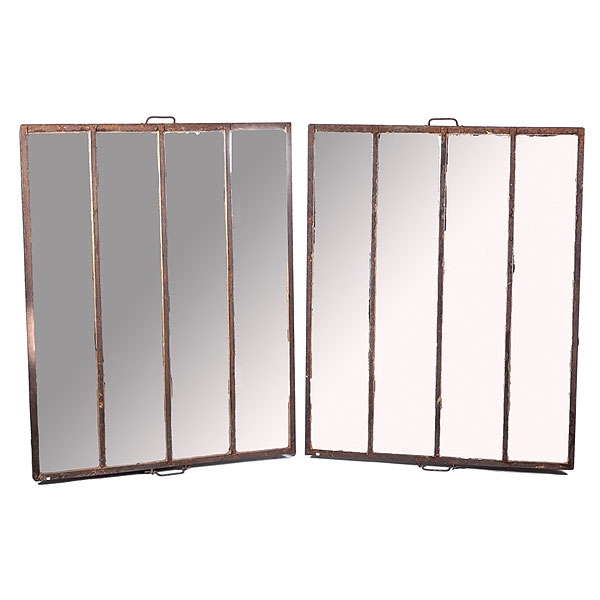 Pareja de espejos industriales