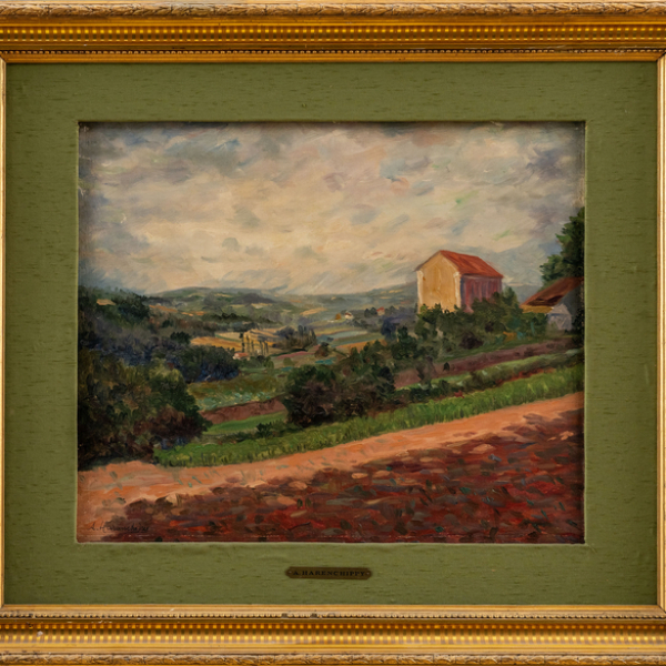 "Paisaje" A. HARENCHIPPY (Kanbo, 1863- ?)
