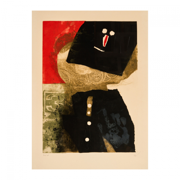 Antoni Clavé Sanmartí (Barcelona, 1913-Saint Tropez, Francia, 2005) Homme a la fraise, 1974.  