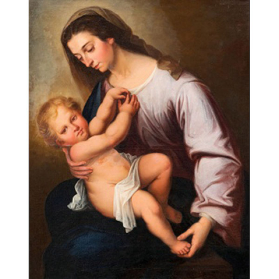 ALONSO MIGUEL DE TOBAR  (Higuera 1678 - Madrid 1758) "Maternidad"