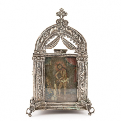 Limosnero Virreinato del Peru de plata S. XVIII