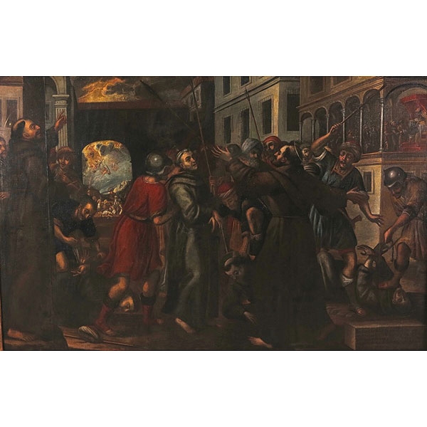 Escuela española, S.XVII “San Daniel y los mártires de Ceuta en 1227”