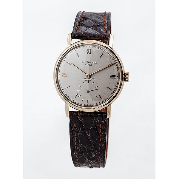 Reloj suizo vintage, caballero, PATEK PHILIPPE &amp;Co en caja de oro 18 K