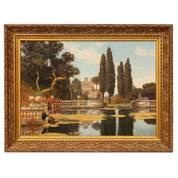 MAX ROEDER  (1866-1947) "Paisaje de Roma"