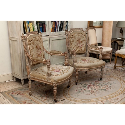  con tapicer&iacute;a Aubusson , Napole&oacute;n III