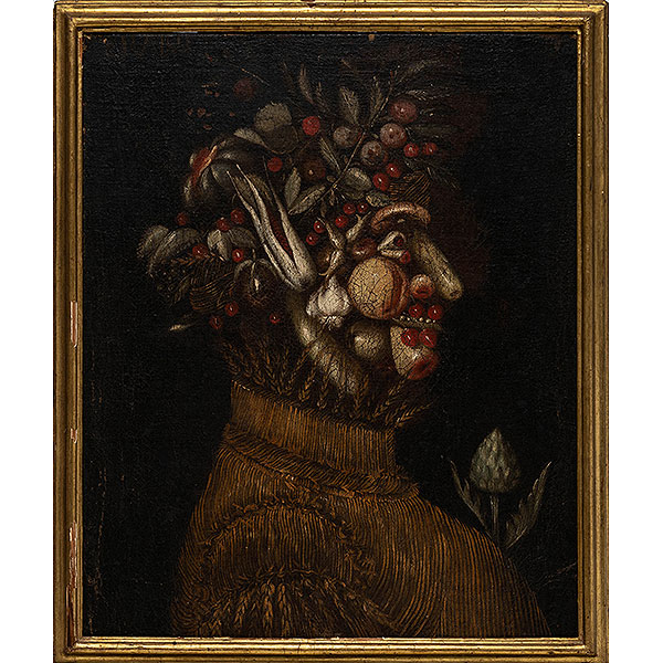 "Alegoría del verano"  SEGUIDOR DE GIUSEPPE ARCIMBOLDO, SIGLO XVIII    Técnica: Óleo/Lienzo  