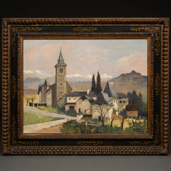 "Vista de Eskiula"  DANTE ANTONINI (Francia, 1914-1985) 