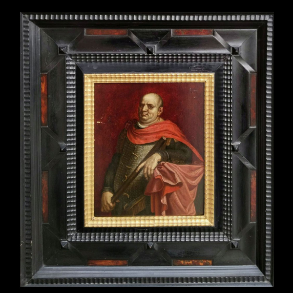 Abraham Janssens, siglo XVI (1573/74 - 1632).  "Emperador Vespasiano Romano".   Óleo sobre tabla