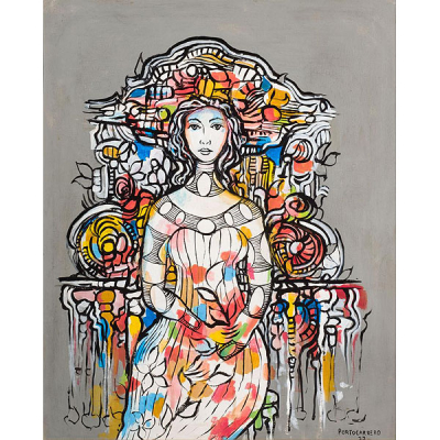 René Portocarrero (1912). &quot;Mujer ornamentada (1977)&quot;.