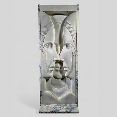Importante Escultura Art Deco en Mármol de Las Tres Gracias - Principios del Siglo XX.