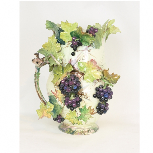 JARR&Oacute;N EN CER&Aacute;MICA ITALIANA, CAPODIMONTE