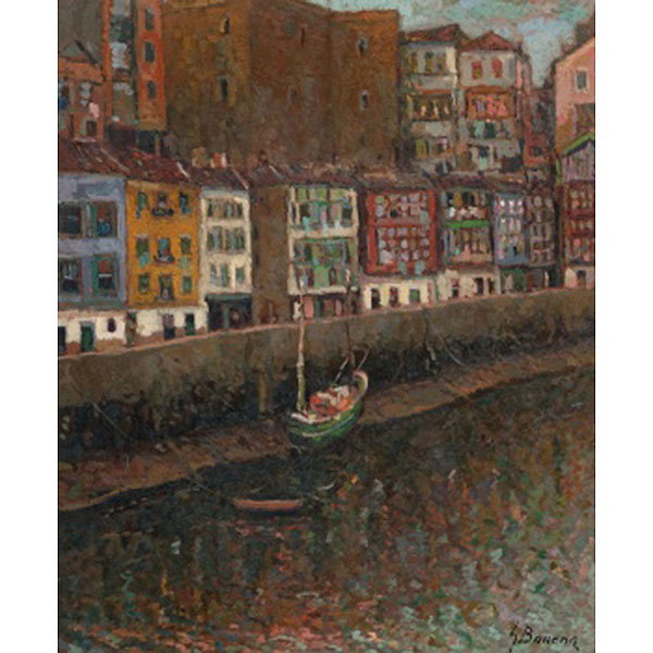 CARMELO GARC&Iacute;A BARRENA  (Bilbao 1926 - 2000) "Bermeo" Firmado: G. Barrena