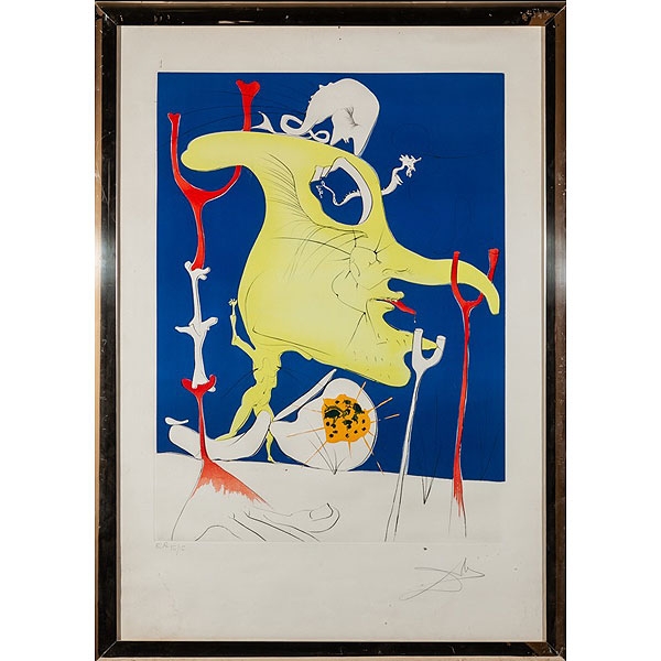 Salvador Dalí (Figueras, 1904 - Figueras, 1989) "Mujer etérea"