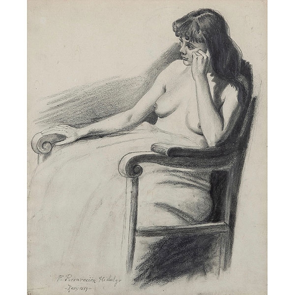 Felix Resurrección Hidalgo Dibujo