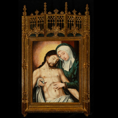 Importante "Descendimiento" TALLER / MANERA DE JUAN DE FLANDES Juan de Flandes (c. 1465&ndash;Palencia, Corona de Castilla, 1519).