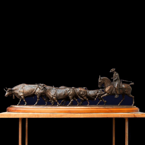 Espectacular Gran Bronce con escena Taurina - Nacho Martín, España siglo XX.