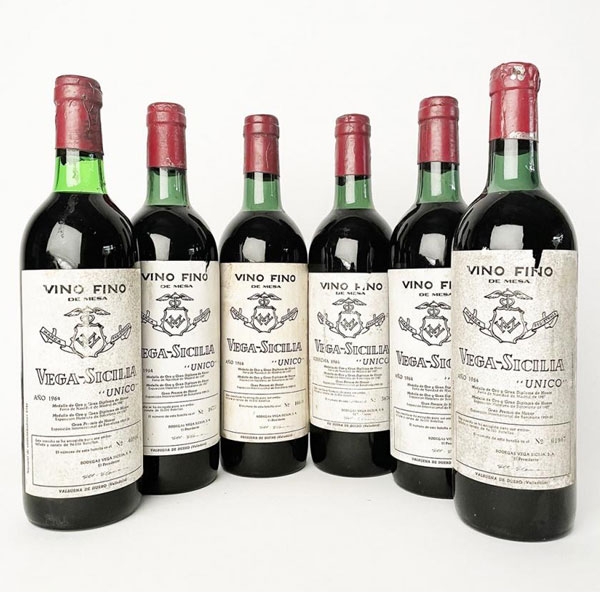 6 botellas de Vega Sicilia Unico 1964, Vega Sicilia, Ribera del Duero