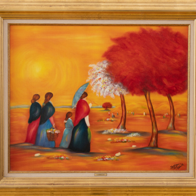 &quot;Familia frente al árbol&quot;  JUAN CARRILLO (Murcia, 1937) 