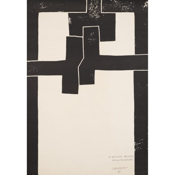 Eduardo Chillida Juantegui (San Sebasti&aacute;n, 1924- 2002)  Barcelona I.  Litograf&iacute;a sobre papel. Firmada 