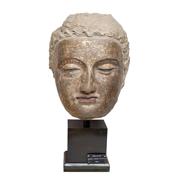 Cabeza de Buda. Arte grecobudista Gandhara. S. IV-VI d.C.