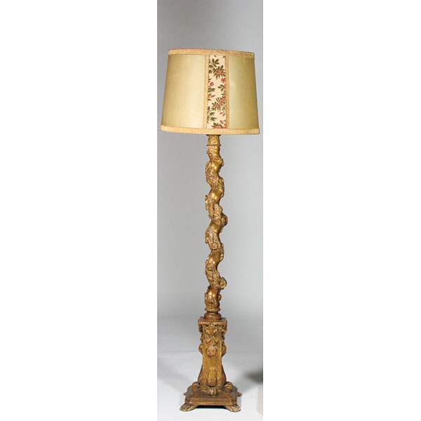 Columna salomónica S.XVIII - lámpara