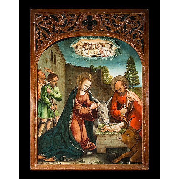 sobre tabla. Manera de Juan de Flandes (Países Bajos, h. 1465-Palencia, 1519), atribuíble a, escuela Gótica Hispano - Flamenca del siglo XV