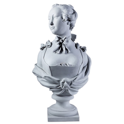 Busto de dama de biscuit francés, ffs.S.XIX