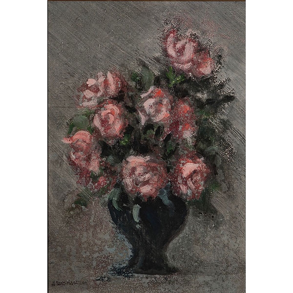 José Luis Sanz Magallón (Zarauz, 1926) &quot;Jarrón con rosas&quot;