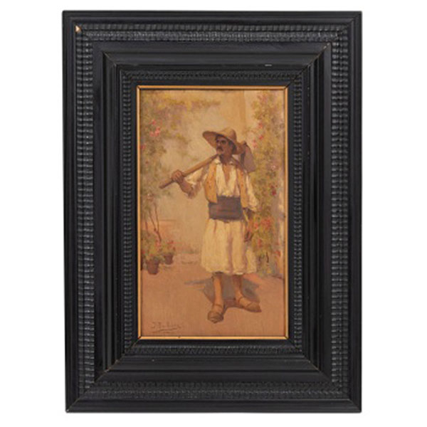 JOS&Eacute; BENLLIURE  ( Valencia 1855 - Valencia 1937 ) "Huertano Valenciano"