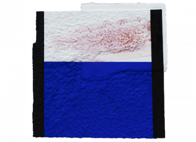 RAFAEL CANOGAR (Toledo, 1935).  Remate, 2007.   Construcción en papel hecho a mano y pintado al óleo encolado a tabla. 