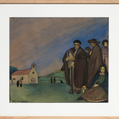 &quot;Camino de la Iglesia&quot; c. 1915   SATURNINO ORTIZ DE URBINA(Vitoria, 1880-1940) 