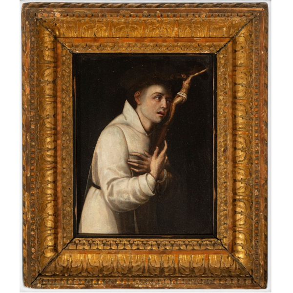 "San Bruno" Juan S&aacute;nchez Cot&aacute;n (Toledo, 1560-Granada, 1627), con certificado.   &Oacute;leo sobre tabla