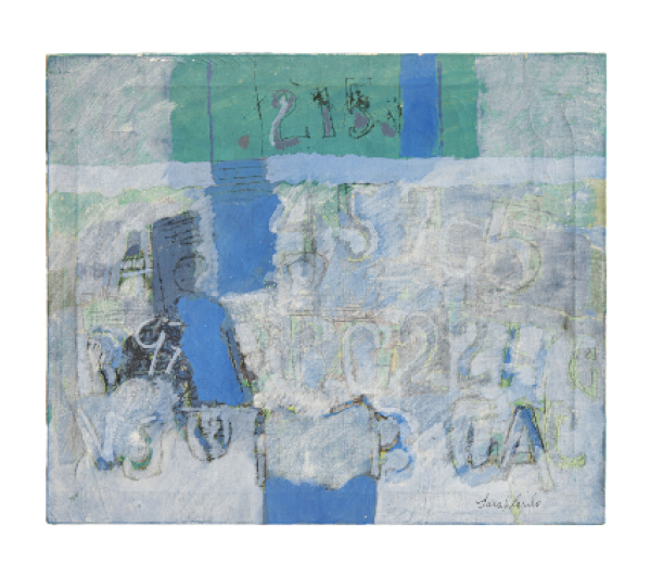 SARAH GRILO (Buenos Aires, 1917 - Madrid, 2007)  Sin t&iacute;tulo.   &Oacute;leo sobre lienzo.  46 x 55 cm.  Firmado abajo dcha.