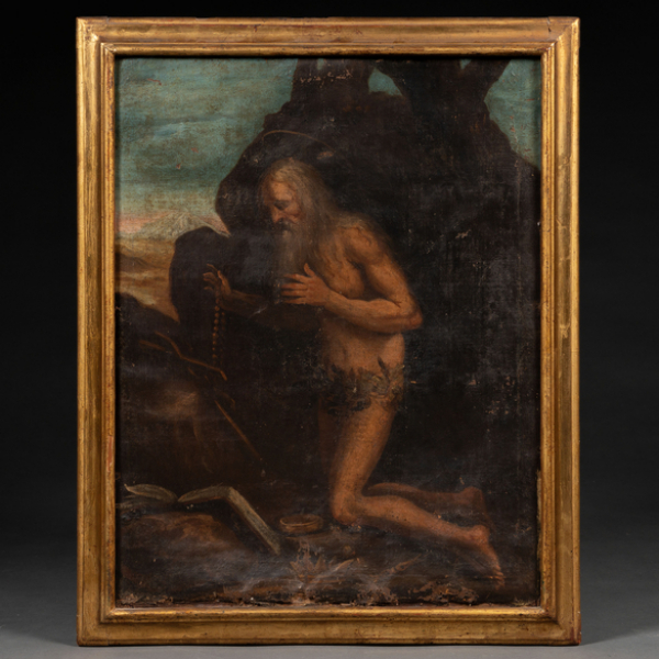 "San Jerónimo"  Escuela Española, Siglo XVIII 