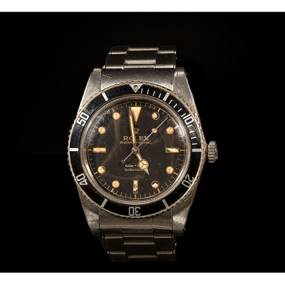 ROLEX mod. Oyster Perpetual &quot;Submariner&quot; Ref. 5508. Reloj de caballero con caja y brazalete en acero. Años 1954-1955. 