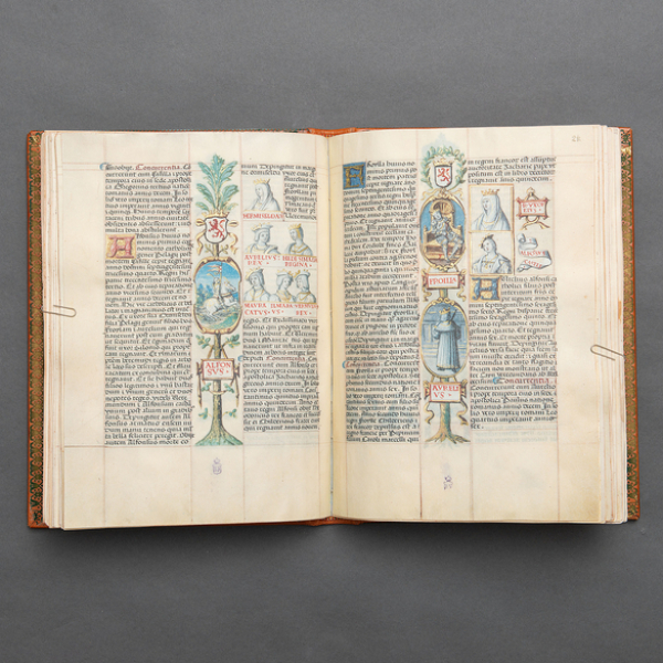 Facsímil Libro Genealogía de los Reyes de España. Editorial Scriptorium. Ejemplar 85/600