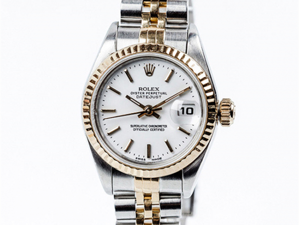 Reloj suizo sra ROLEX, Oyster Perpetual DateJust brazalete 'jubil&eacute;' de acero y oro.