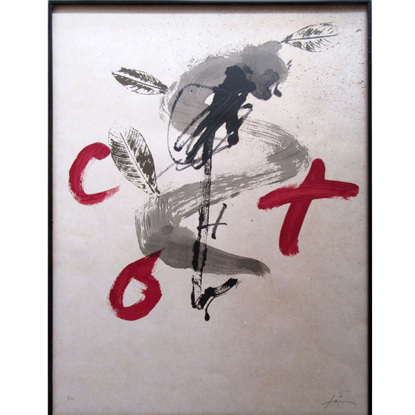 Antoni Tàpies Puig (Barcelona, 1923-2012) . VIII Congreso Hispano-argentino de Ortopedia y Traumatología (1988).