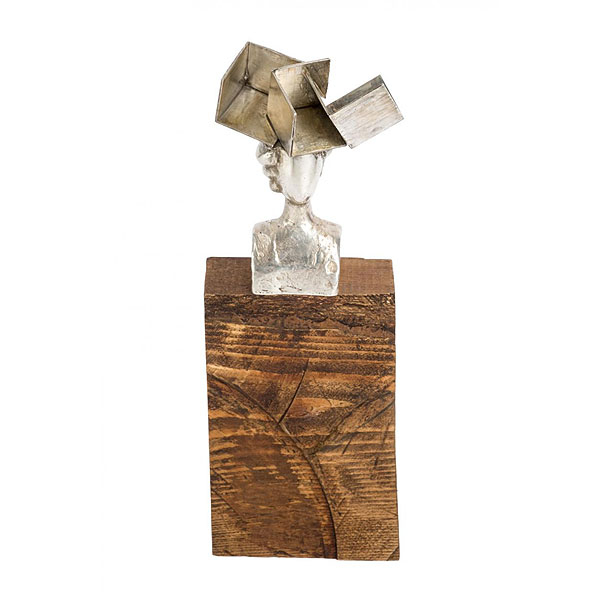 Manolo Valdés.  "Regina (c. 2007)". Escultura realizada en plata Ley 925